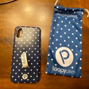 Loopy IPhone X polka dot case